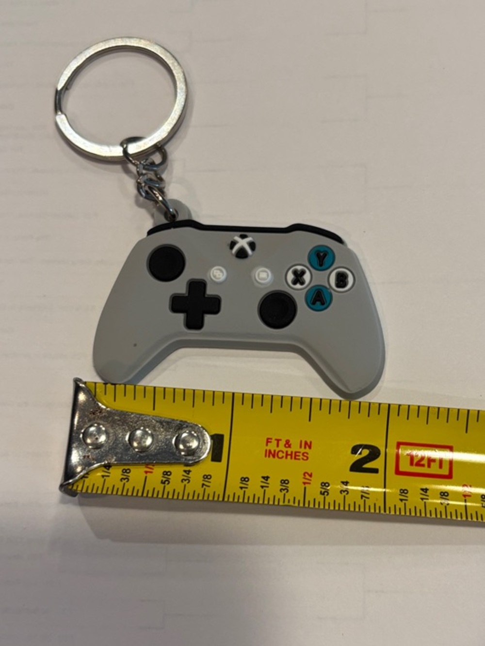 Gray Video Game Controller Keychain - Gaming Accessory - Picture 3 of 3